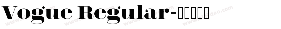 Vogue Regular字体转换